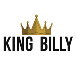 KING BILLY VERTICAL LOGO VIT BAKGRUND 250x250